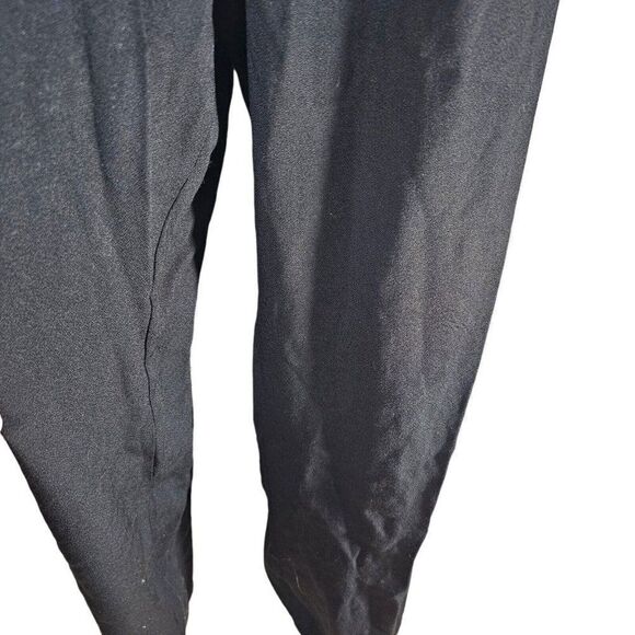 Vintage 80s Jumpsuit Womens Size Medium Black Silver Sequins Faux Tuxedo Rayon - Picture 6 of 8